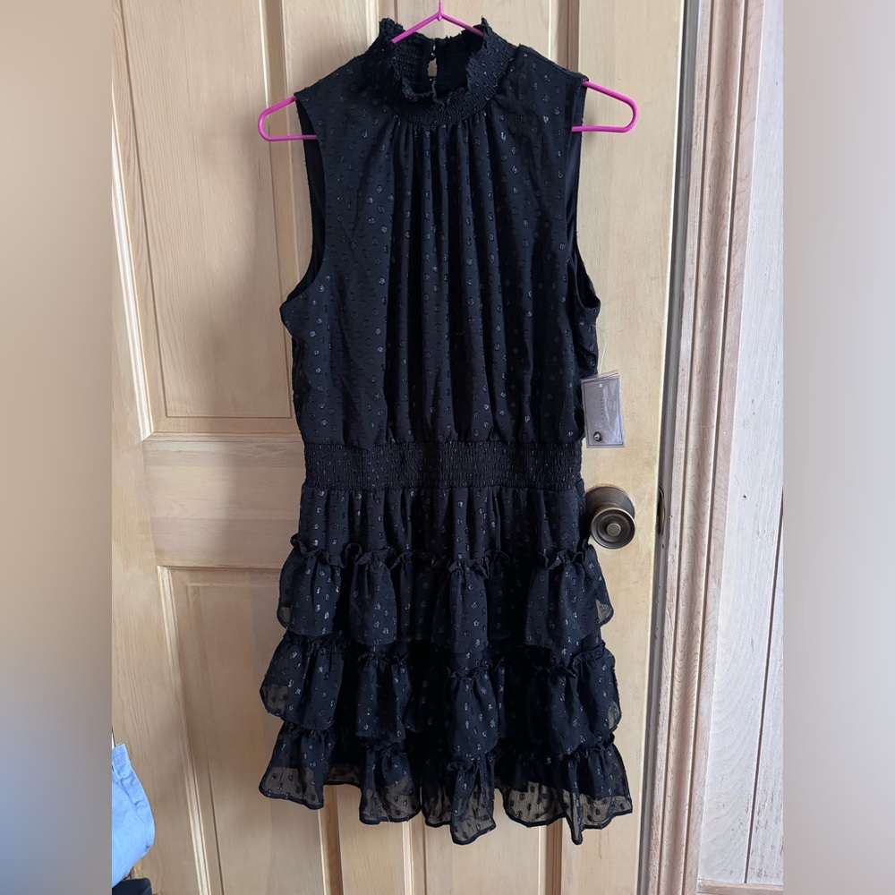 Woman black dress